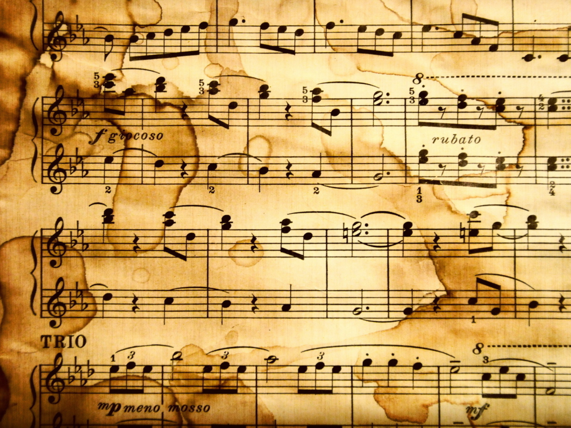 Das Musical Notes Wallpaper 1152x864