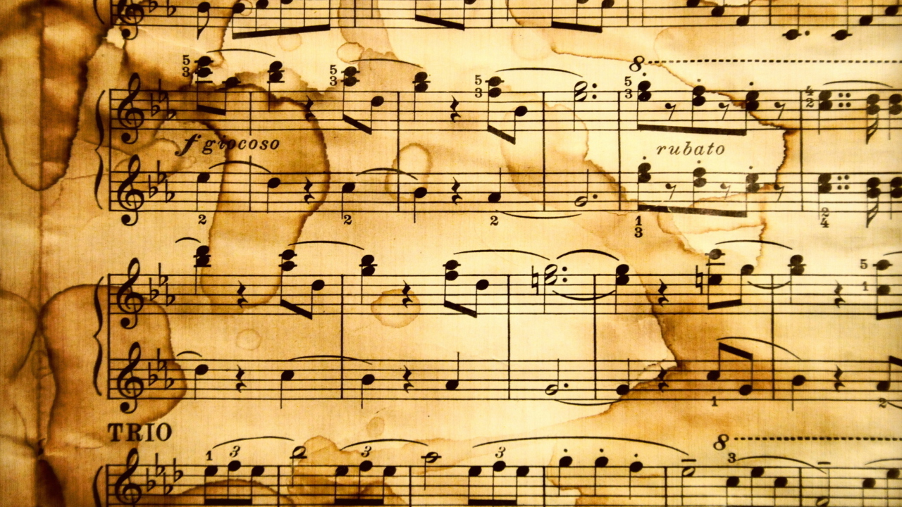 Musical Notes wallpaper 1280x720