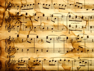 Das Musical Notes Wallpaper 320x240