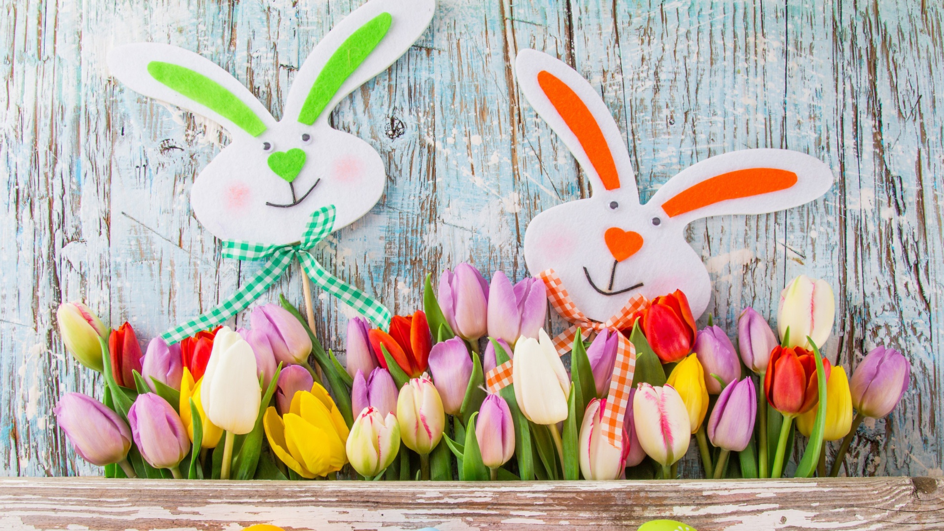 Easter Tulips and Hares screenshot #1 1920x1080