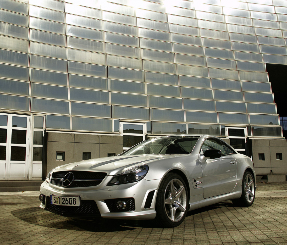 Mercedes Benz SL Class AMG 6.3 Liter V8 Engine wallpaper 1200x1024