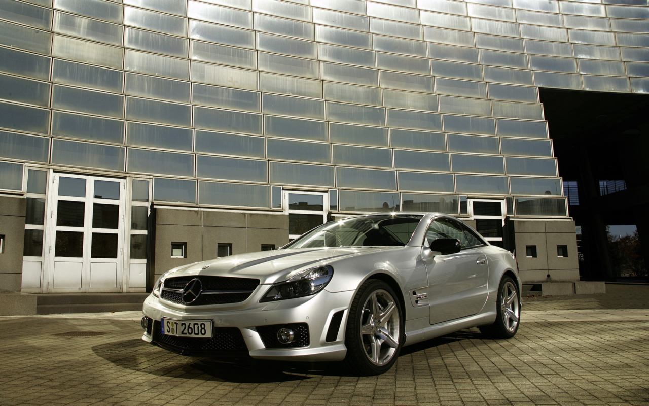 Mercedes Benz SL Class AMG 6.3 Liter V8 Engine wallpaper 1280x800