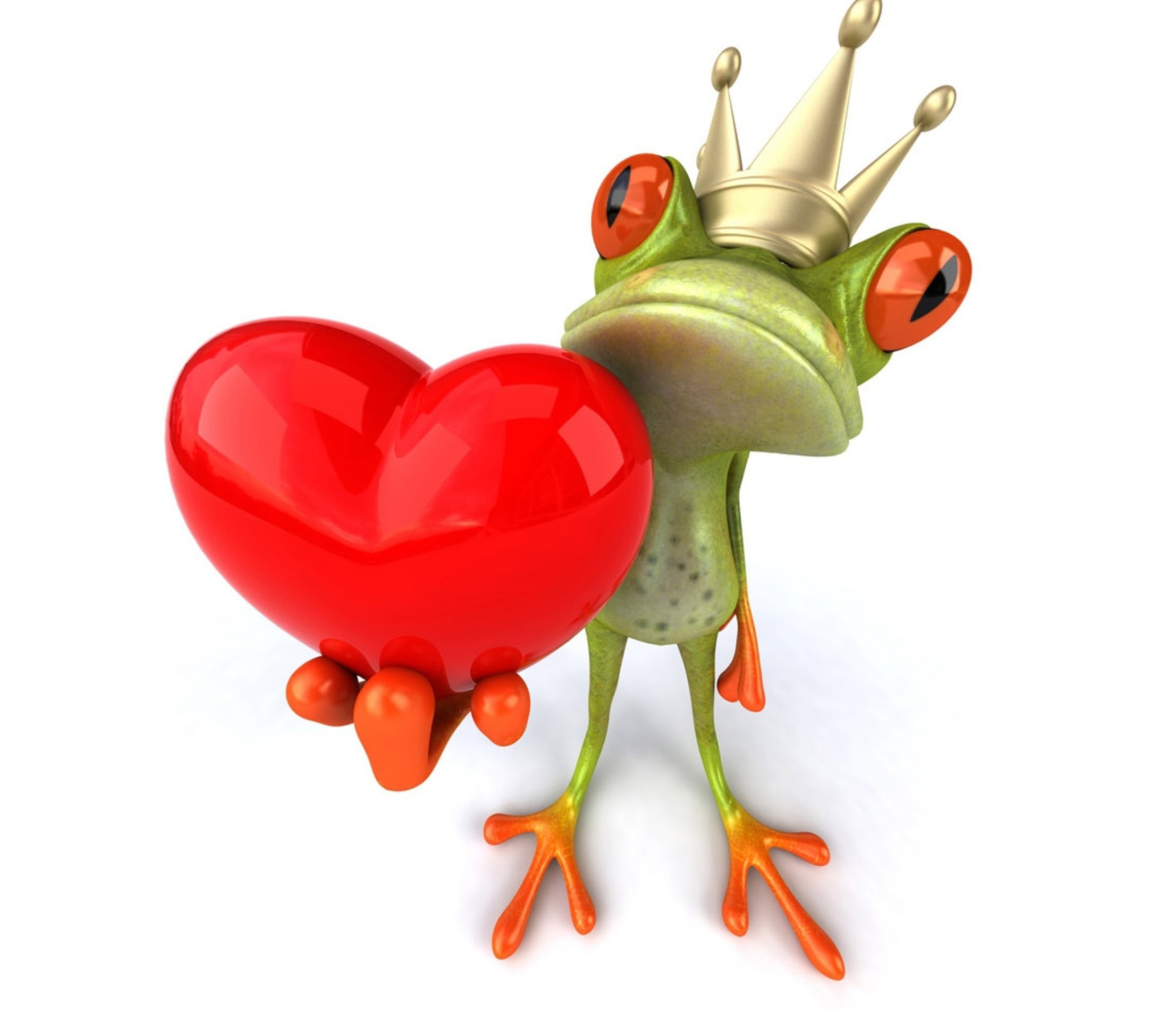 Frog Love wallpaper 1440x1280