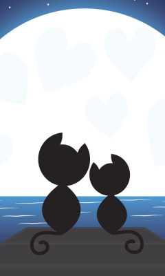 Cats In Love screenshot #1 240x400