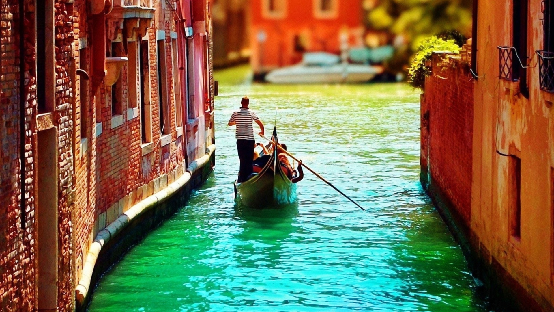 Обои Venice Gondola 1920x1080