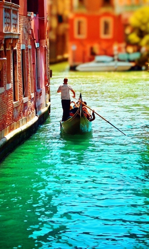 Das Venice Gondola Wallpaper 480x800