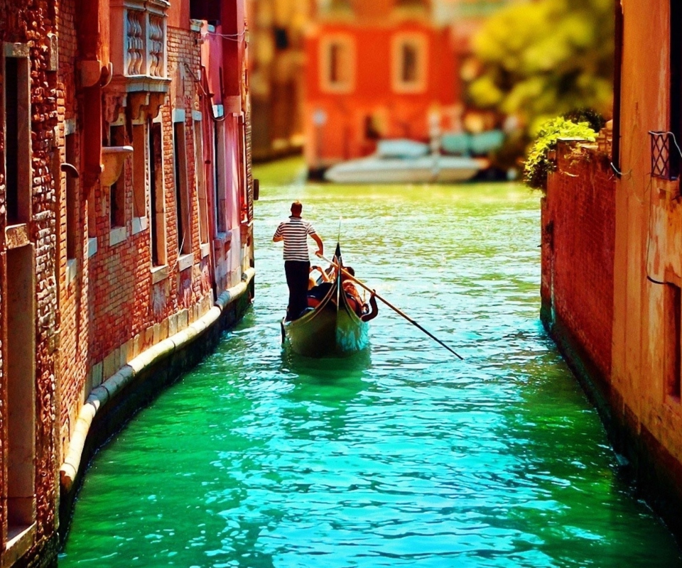 Das Venice Gondola Wallpaper 960x800
