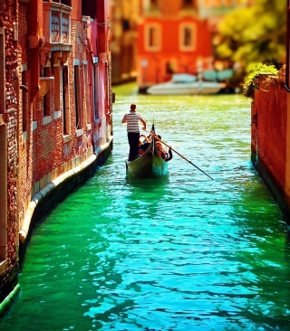 Kostenloses Venice Gondola Wallpaper für Nokia C1-01