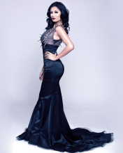 Gorgeous Kim Lee In Black Dress screenshot #1 176x220