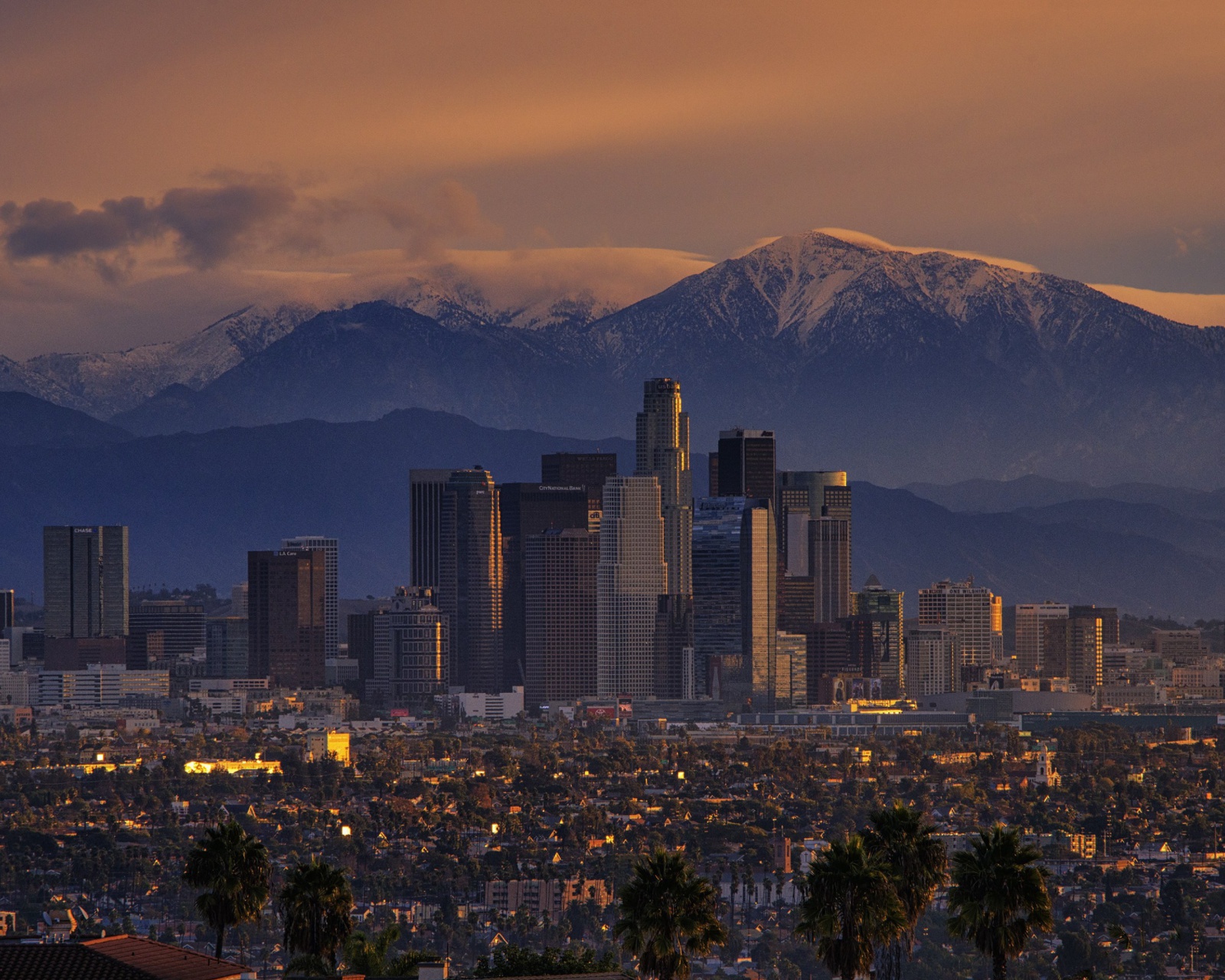 Sfondi Los Angeles, California Panorama 1600x1280