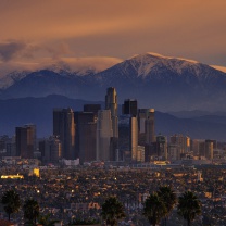 Sfondi Los Angeles, California Panorama 208x208