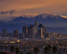 Обои Los Angeles, California Panorama 220x176