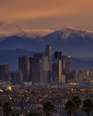 Los Angeles, California Panorama - Obrázkek zdarma pro 128x160