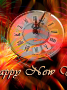 Обои Happy New Year Clock 132x176