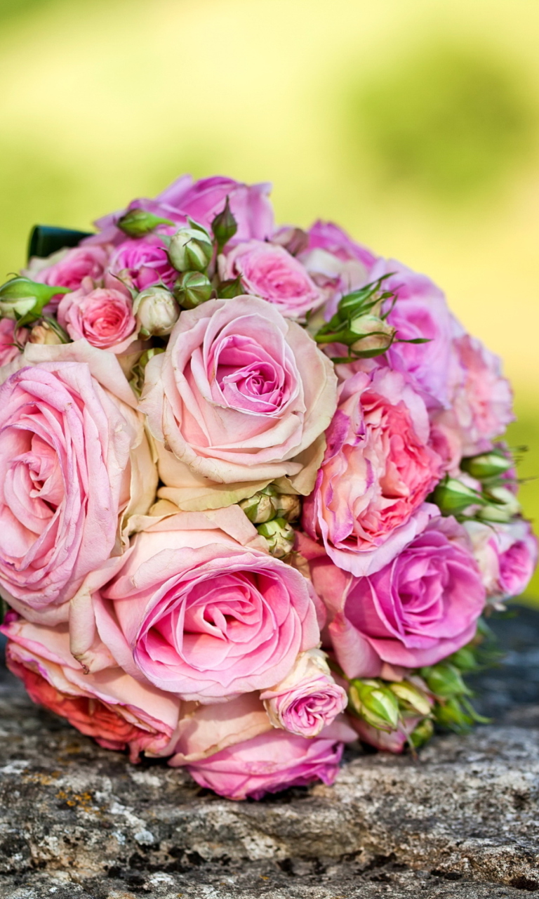 Wedding Bridal Bouquet wallpaper 768x1280