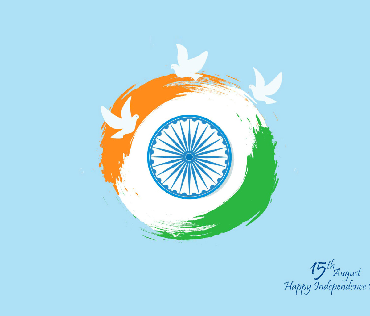 Das 15th August Indian Independence Day Wallpaper 1200x1024