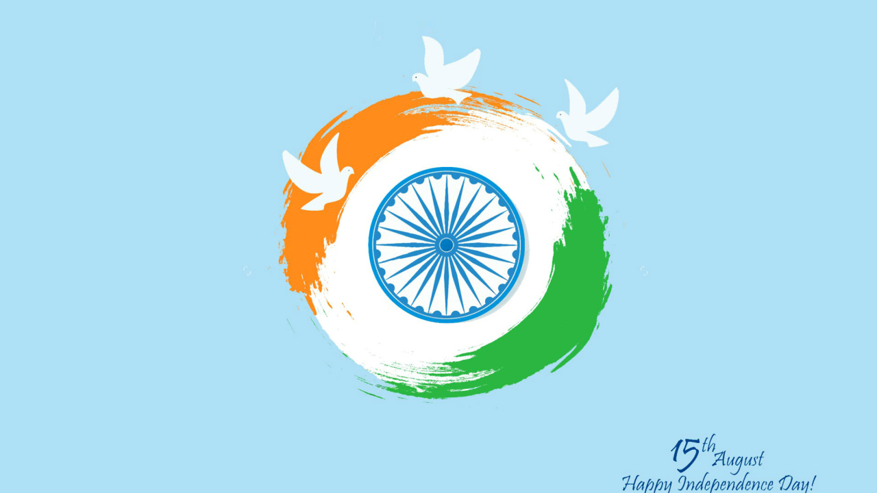 Обои 15th August Indian Independence Day 1280x720