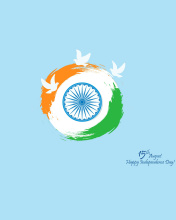 15th August Indian Independence Day wallpaper 176x220