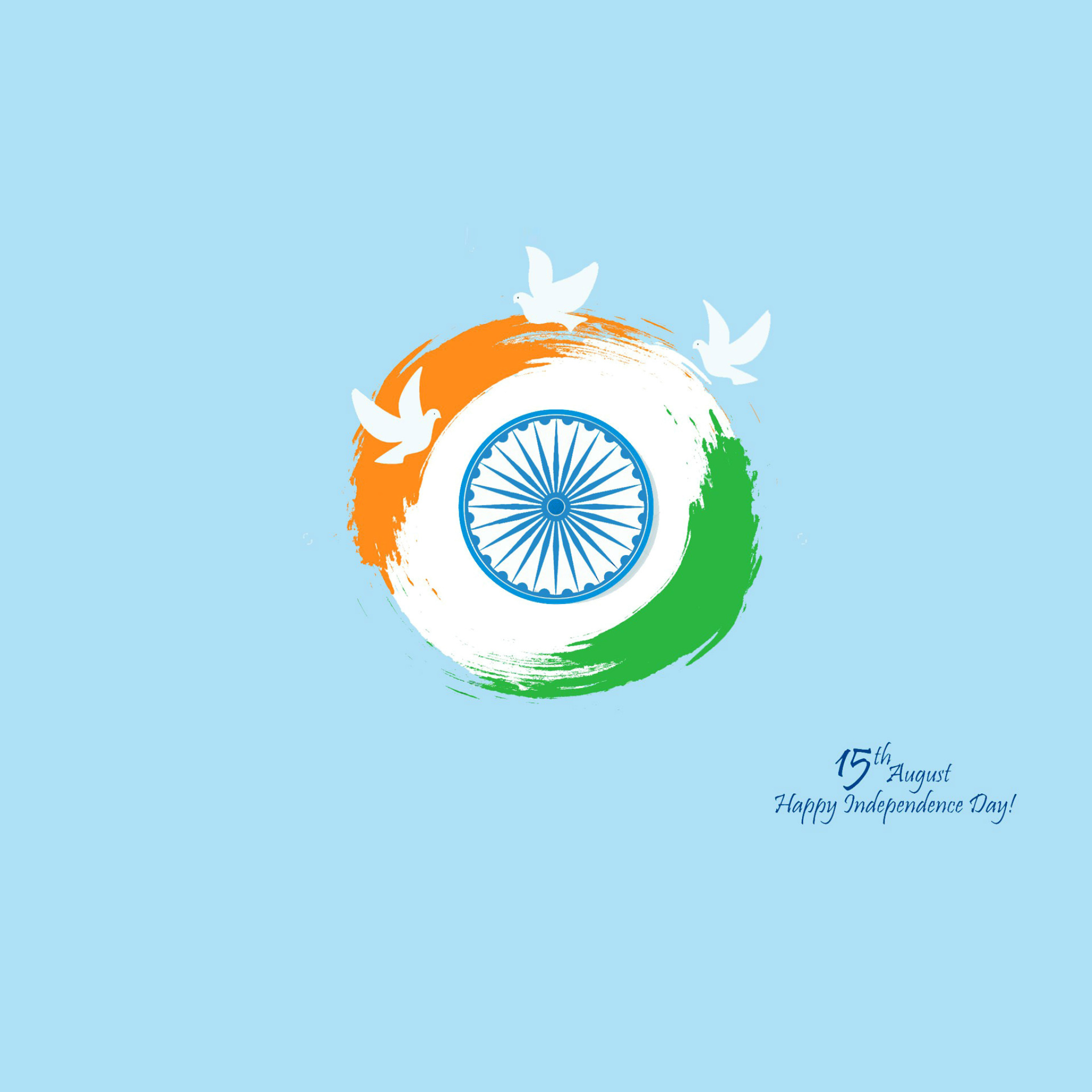 Обои 15th August Indian Independence Day 2048x2048