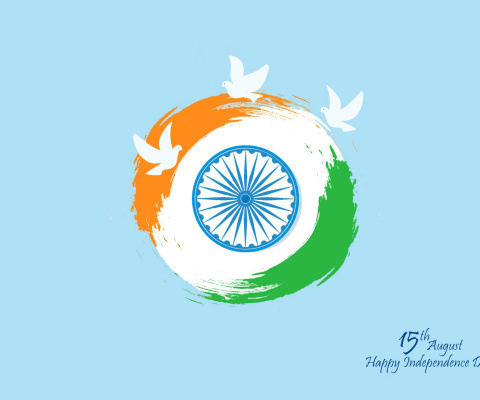 Обои 15th August Indian Independence Day 480x400