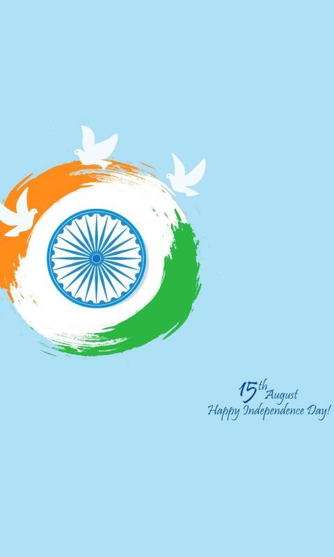 Das 15th August Indian Independence Day Wallpaper 480x800