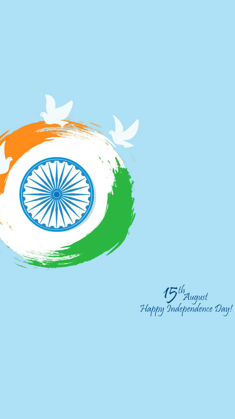 15th August Indian Independence Day wallpaper 750x1334