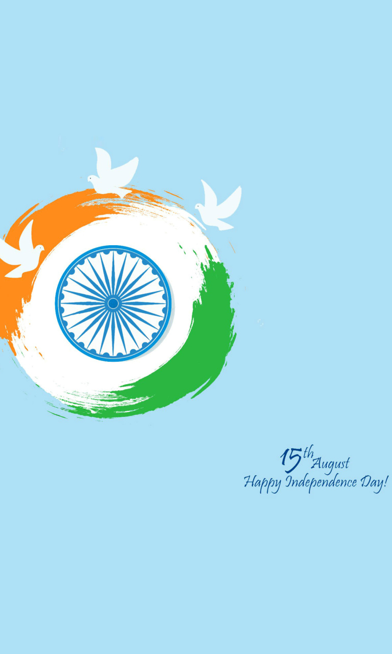 15th August Indian Independence Day wallpaper 768x1280