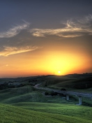 Обои Sunset In Tuscany 132x176