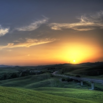 Sunset In Tuscany wallpaper 208x208