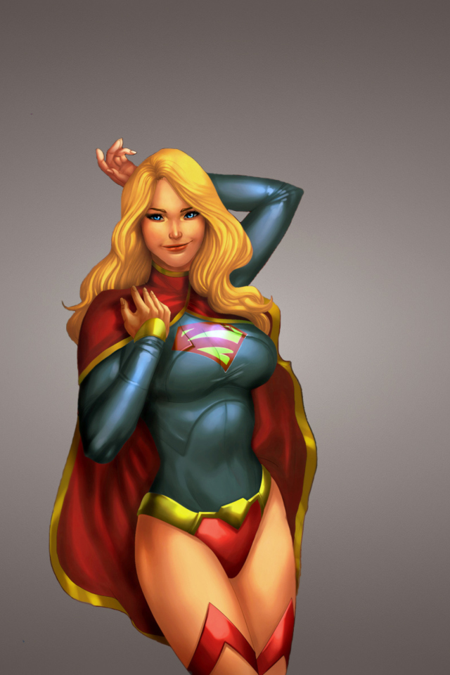 Fondo de pantalla Superwoman 640x960