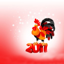 Das 2017 New Year of Cock Wallpaper 128x128