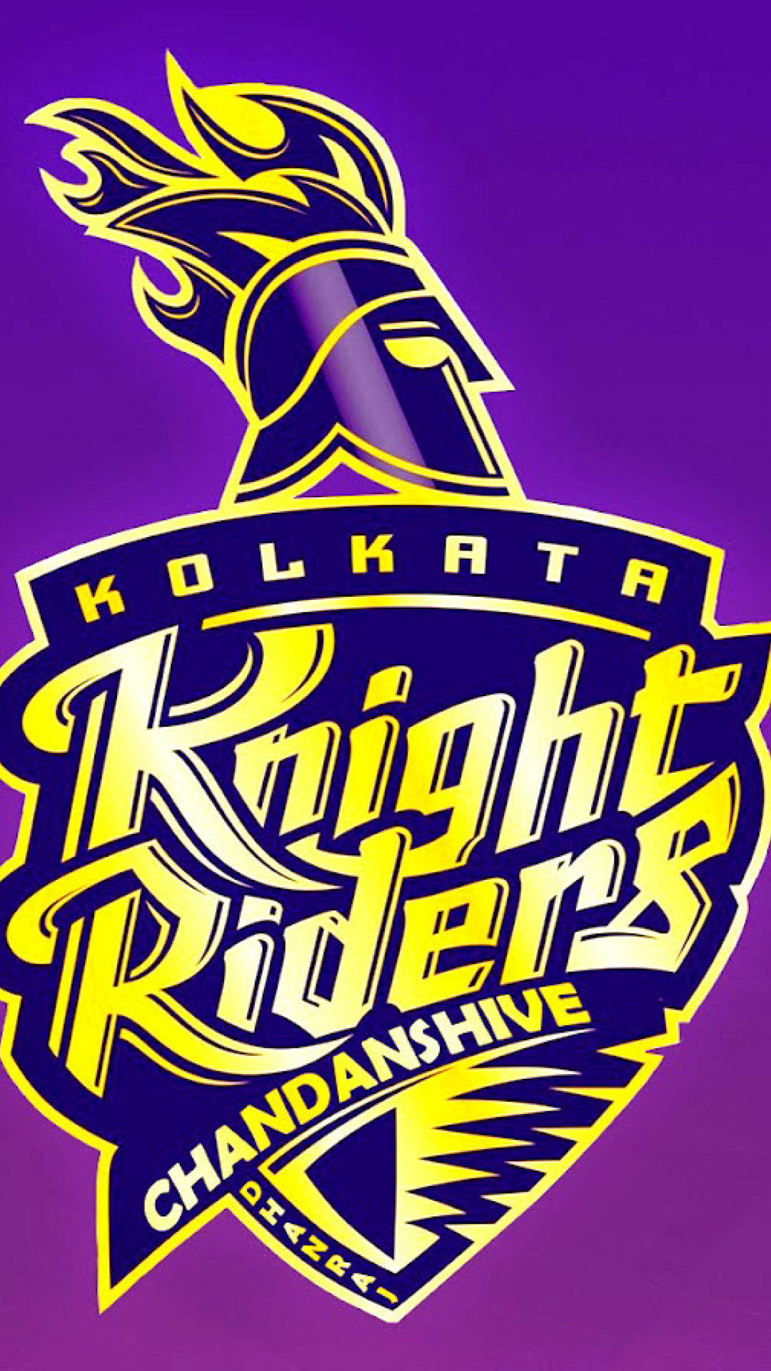 Das Kolkata Knight Riders KKK Indian Premier League Wallpaper 1080x1920