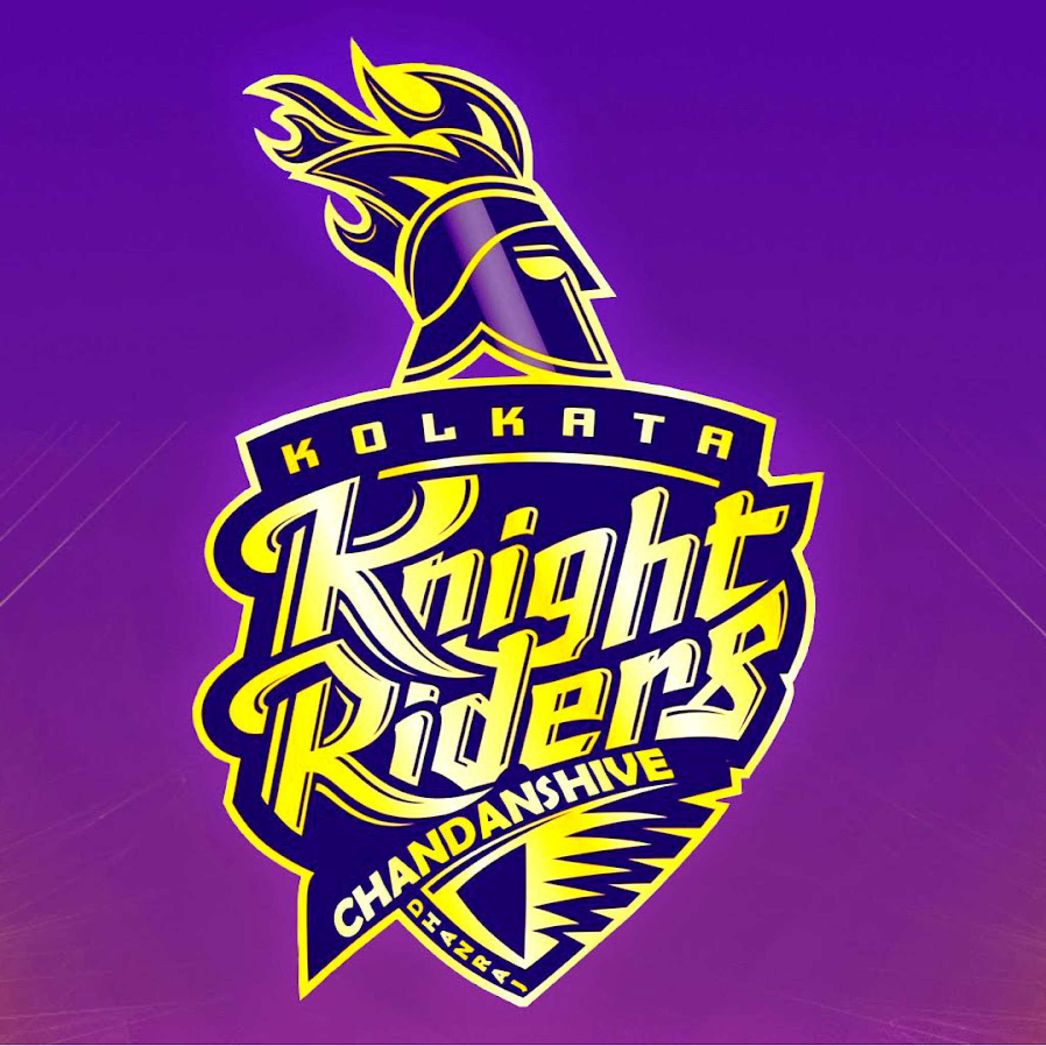 Обои Kolkata Knight Riders KKK Indian Premier League 2048x2048