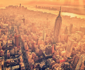 New York City Aerial View wallpaper 176x144