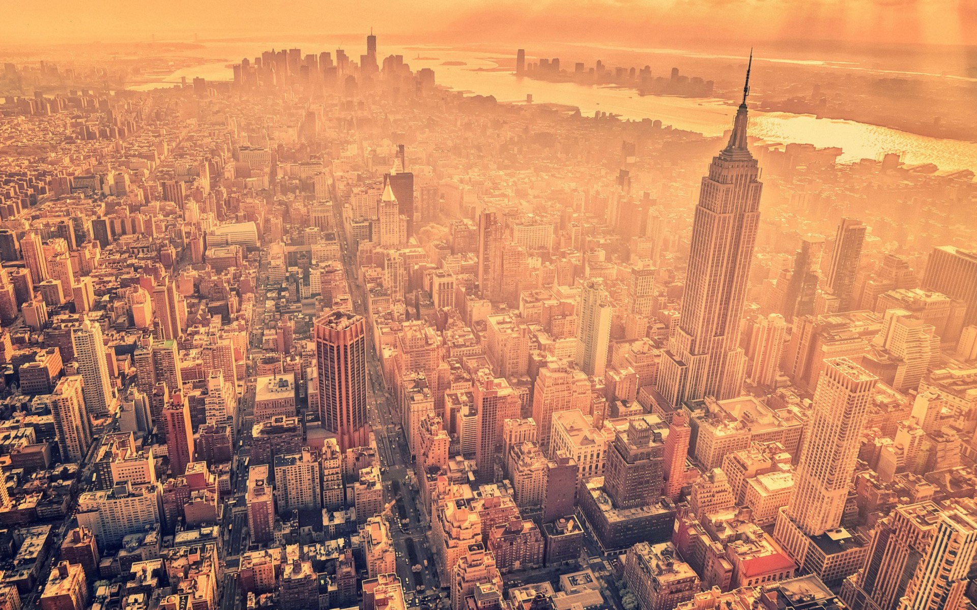 New York City Aerial View wallpaper 1920x1200