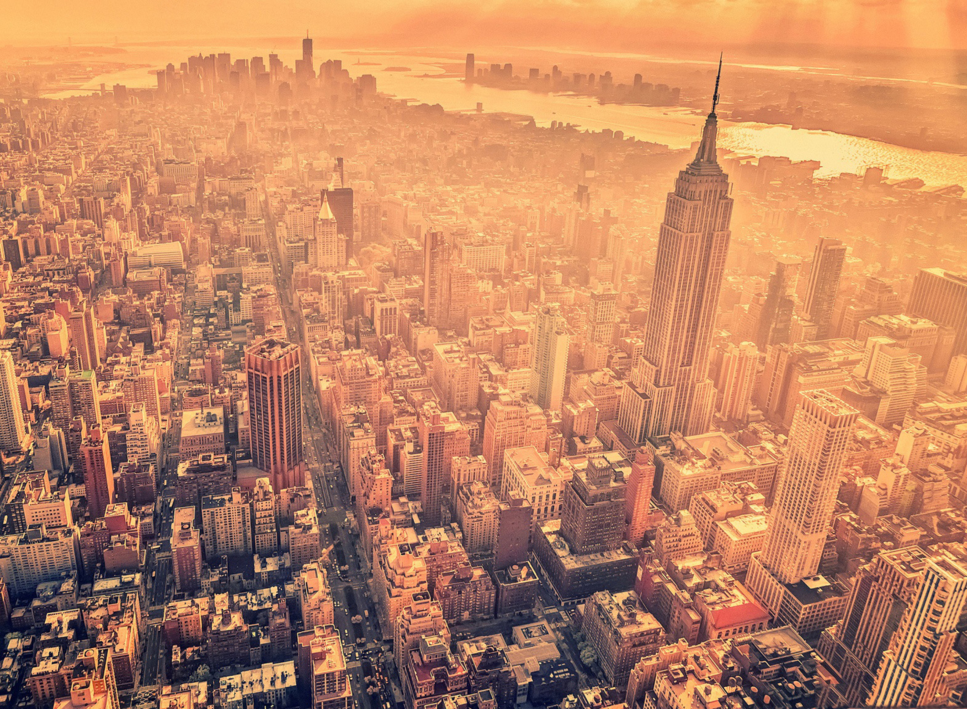 Sfondi New York City Aerial View 1920x1408