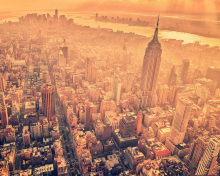 New York City Aerial View wallpaper 220x176