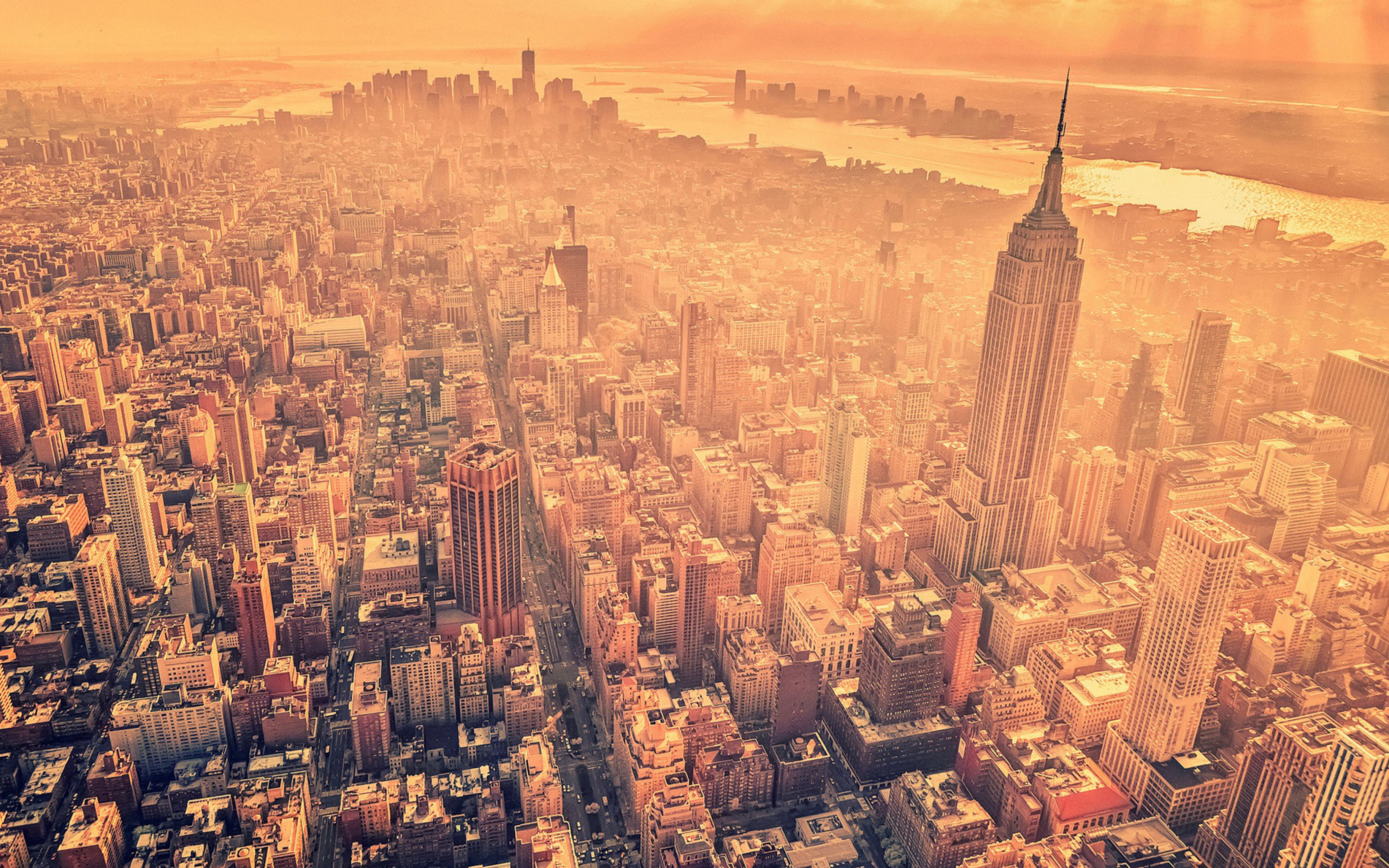 Screenshot №1 pro téma New York City Aerial View 2560x1600