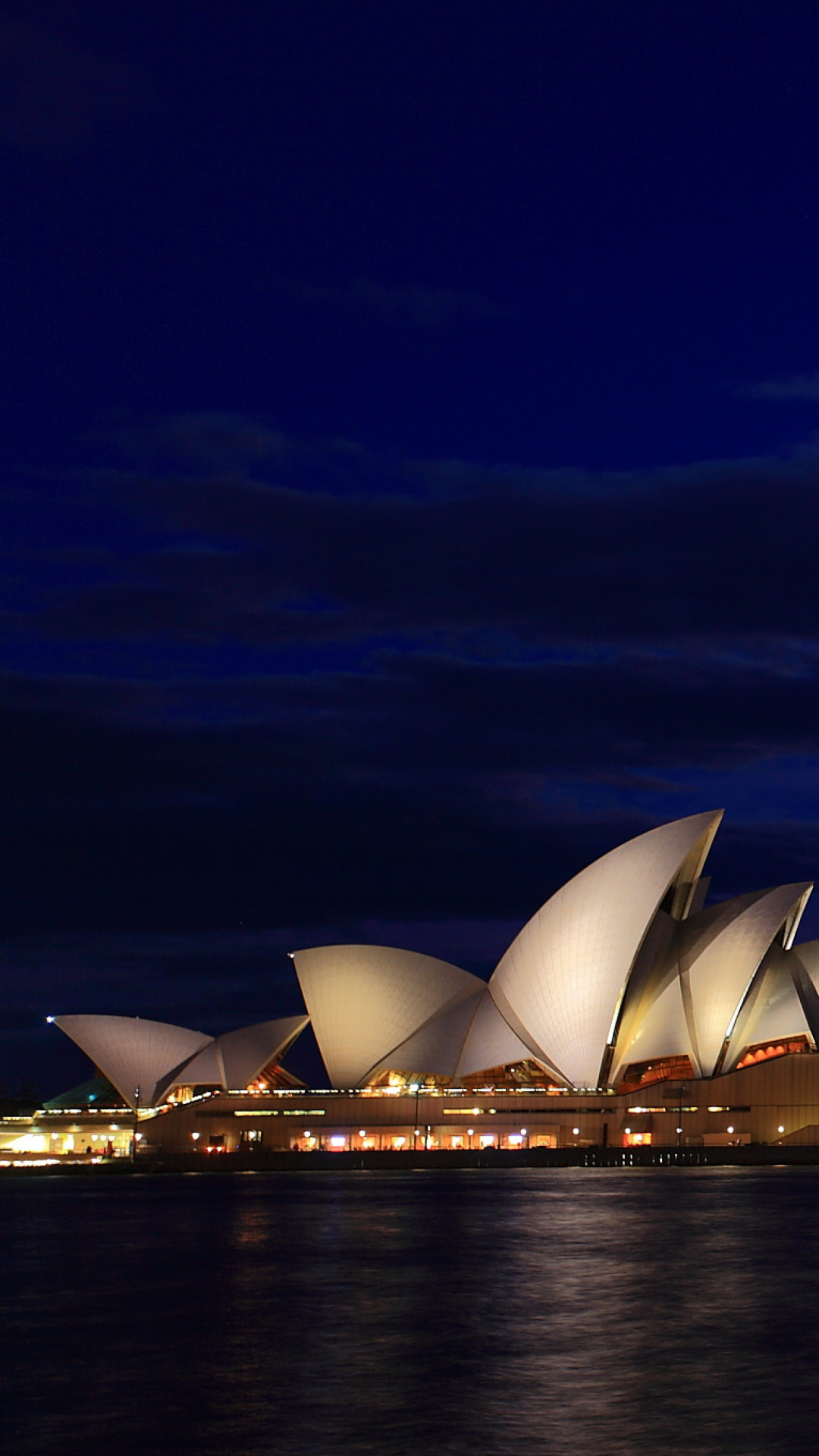 Opera house on Harbour Bridge in Sydney wallpaper 1080x1920