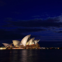 Sfondi Opera house on Harbour Bridge in Sydney 128x128