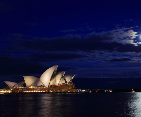 Screenshot №1 pro téma Opera house on Harbour Bridge in Sydney 480x400