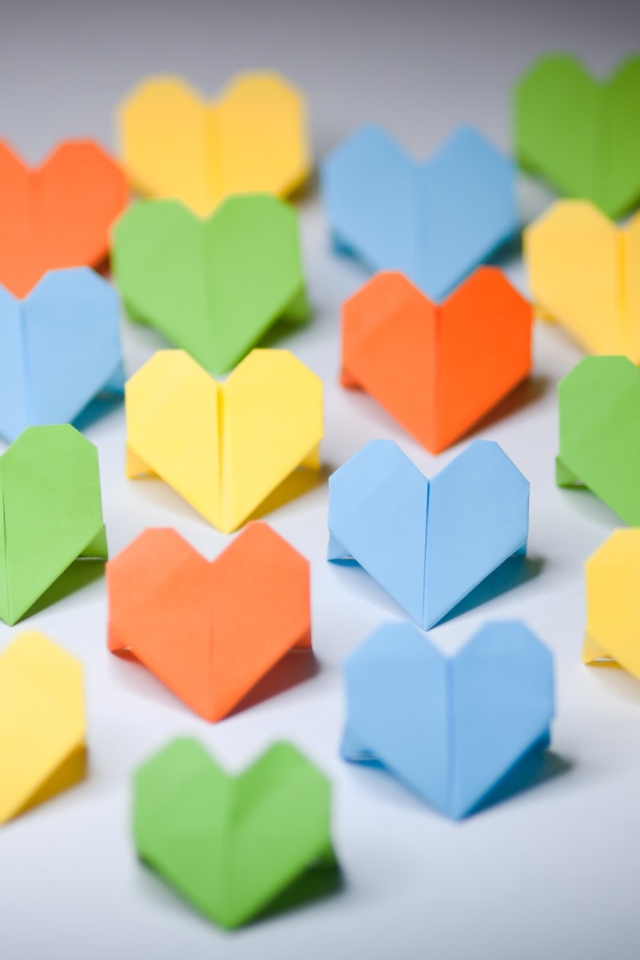 Miscellaneous Origami Hearts screenshot #1 640x960