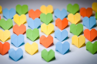 Miscellaneous Origami Hearts sfondi gratuiti per cellulari Android, iPhone, iPad e desktop