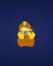 Das Homer Simpsons Wallpaper 176x220