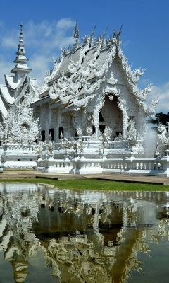 Sfondi Wat Rong Khun 240x400