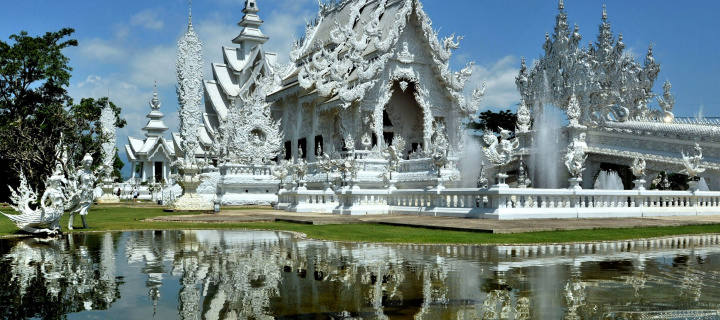 Sfondi Wat Rong Khun 720x320
