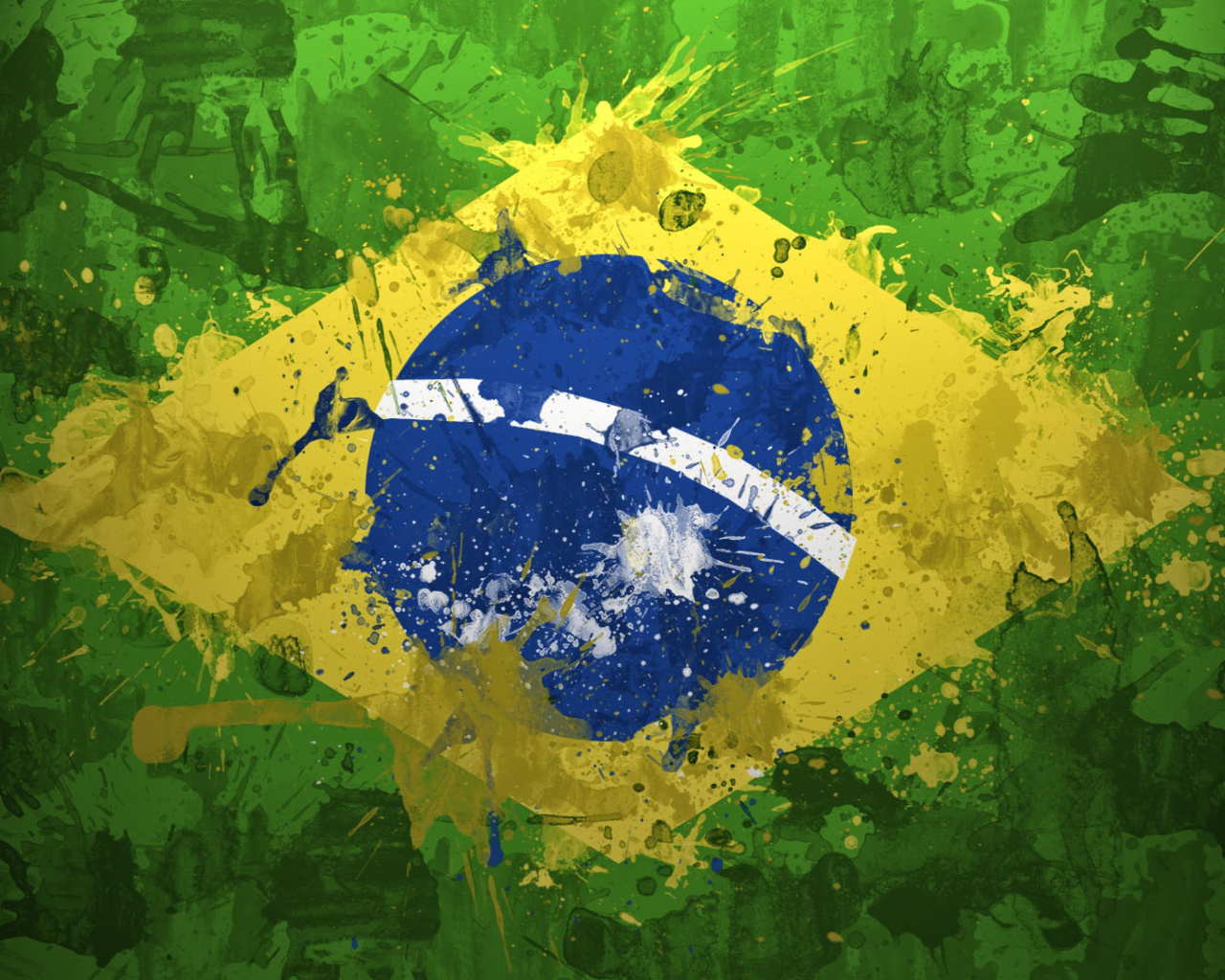 Fondo de pantalla Brazil Flag 1280x1024