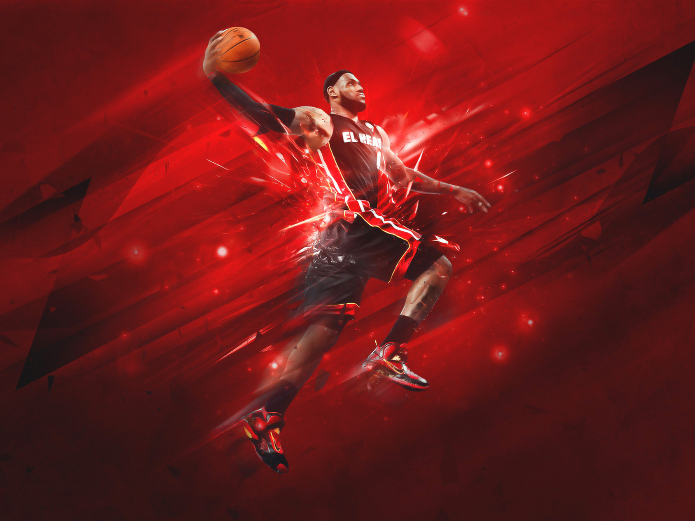 Fondo de pantalla Lebron James 1400x1050