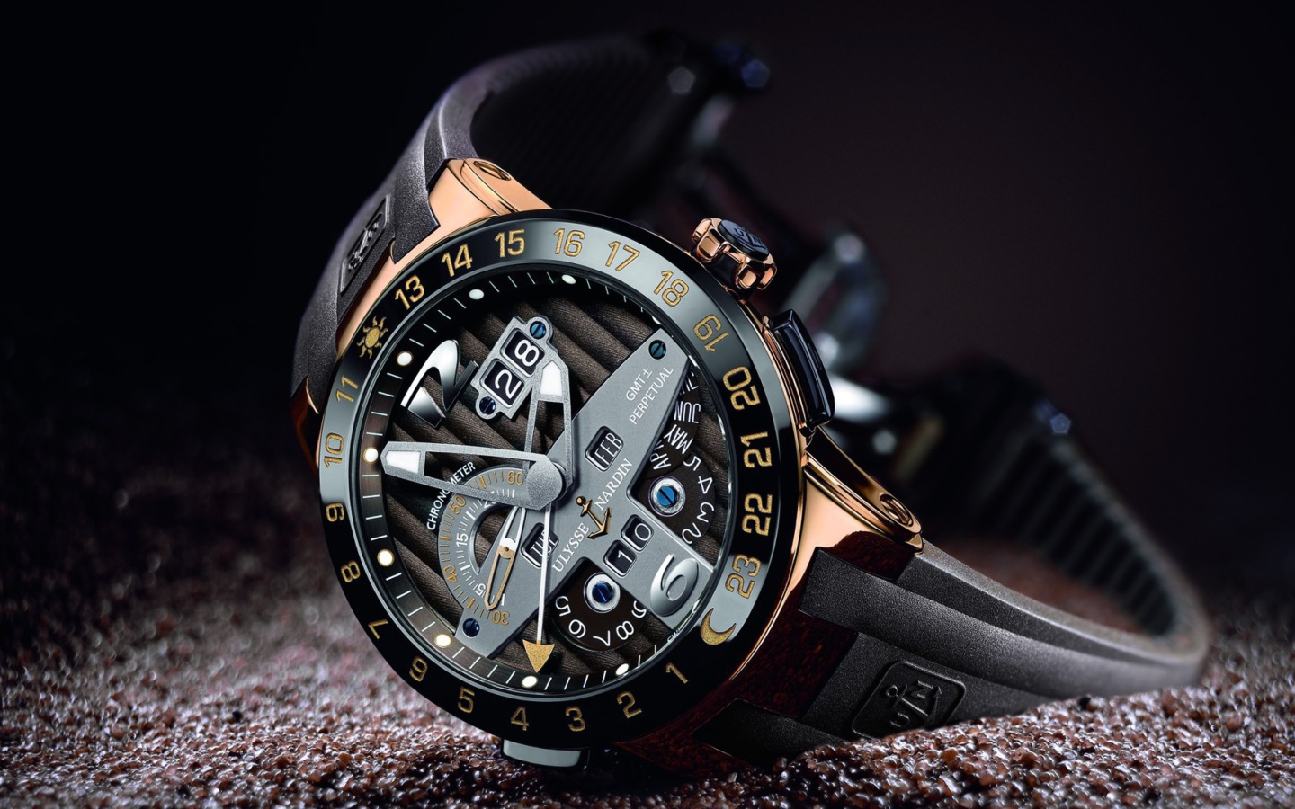 Обои Ulysse Nardin Swiss Watch 1440x900