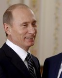 Обои Vladimir Putin Russian President and Dmitry Medvedev 128x160